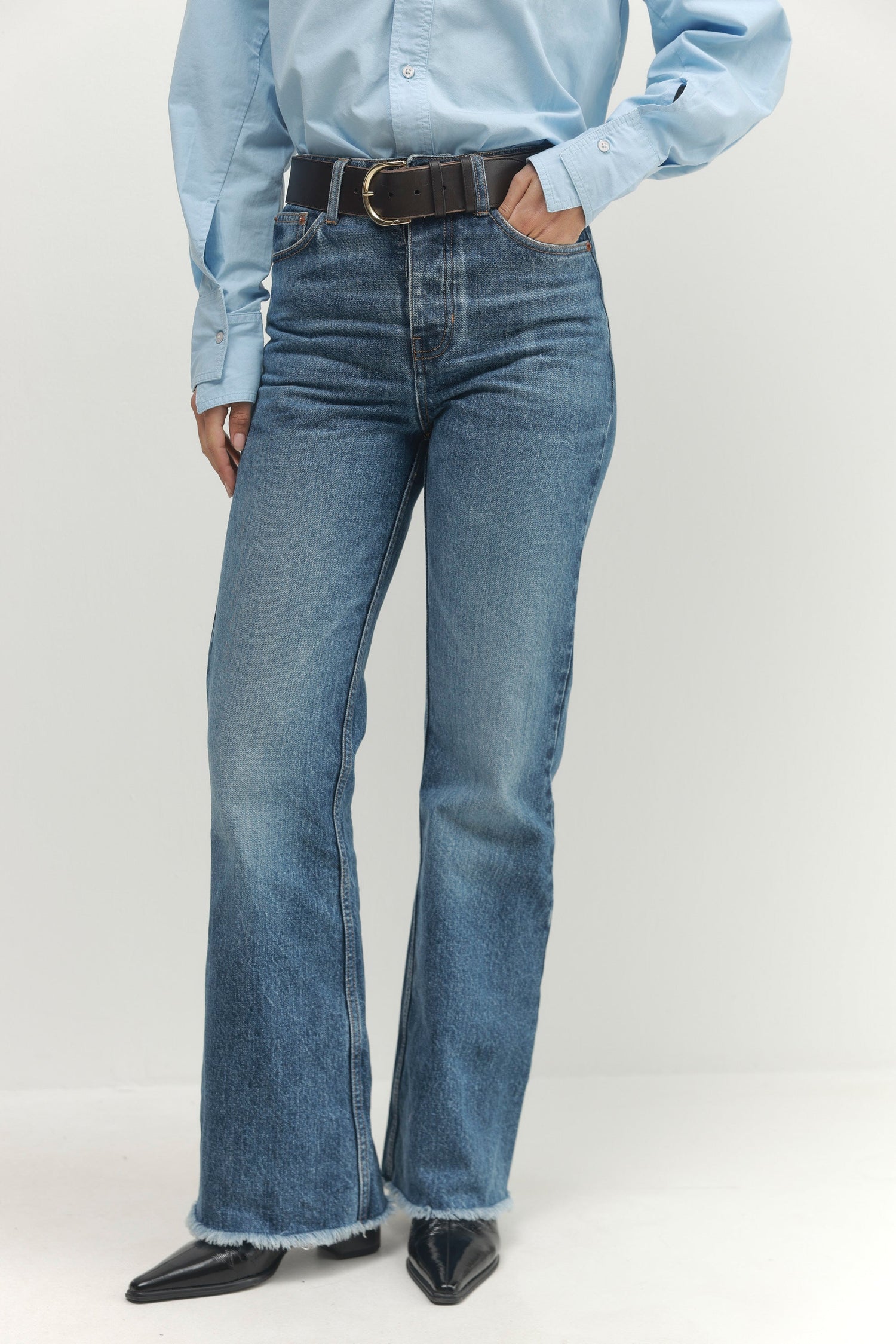 Women's Long Seam Jeans – High Rise